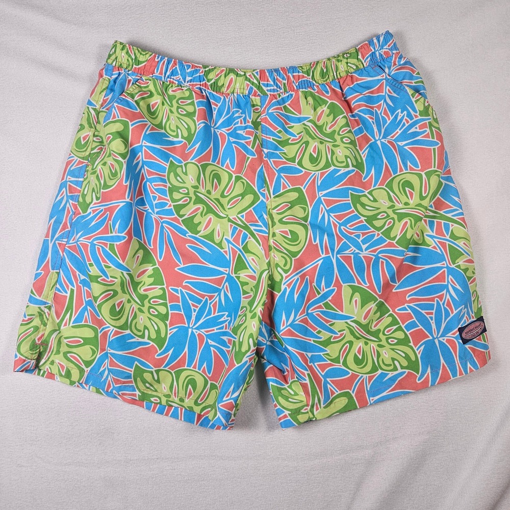 Vineyard Vines Swim‎ Trunks Men's Size XL Tropical Print Lined Quick Dry